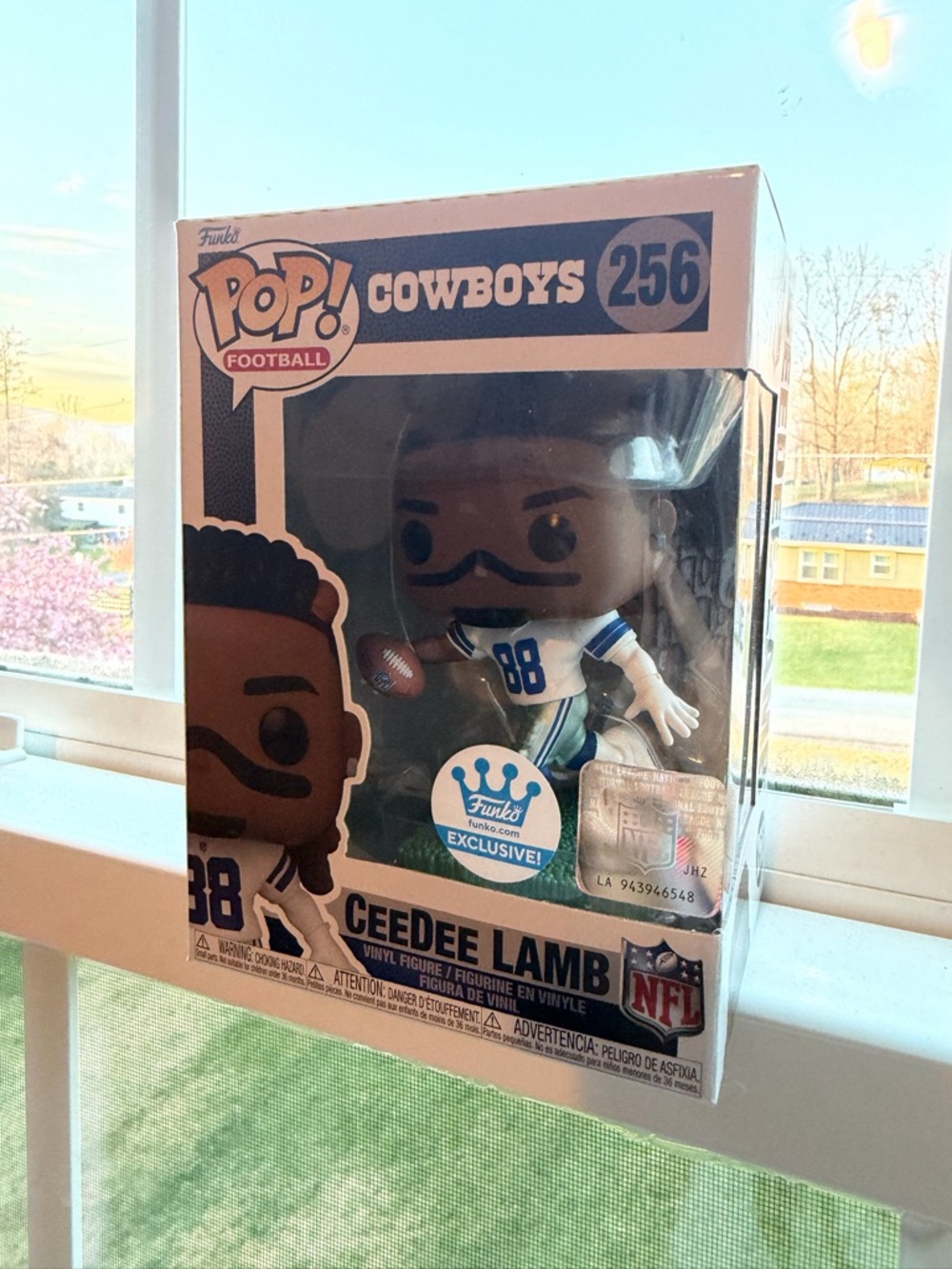 Funko Pop! Cowboys CeeDee Lamb Vinyl Figure - White & Blue